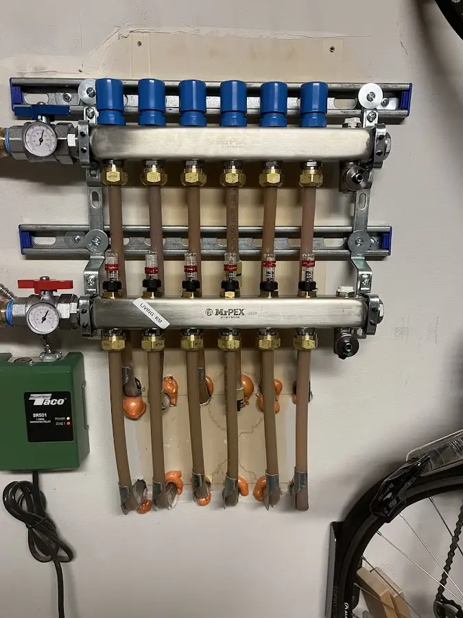 Plumber performing Gas Leak Detection at a residential property in Charlotte